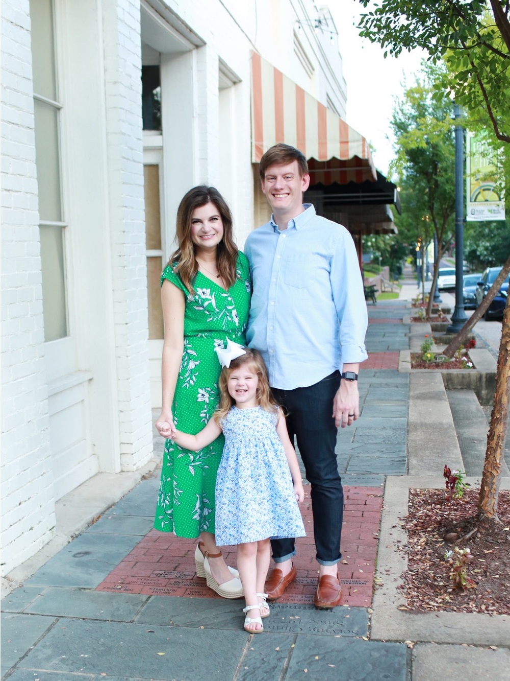 Draper James Green Floral Dress